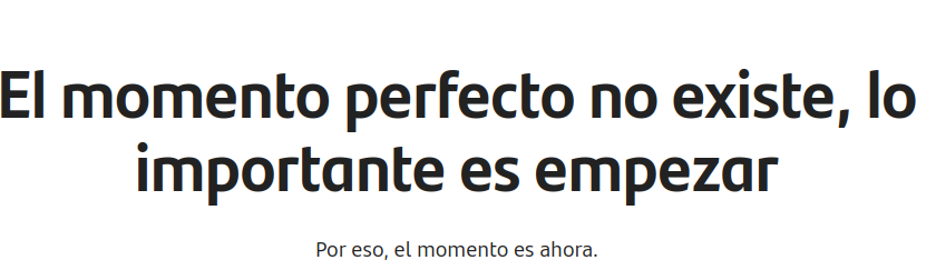Nueva campaña de Banco Santander: Los comienzos nunca son perfectos.
